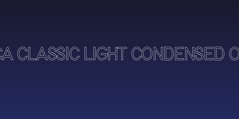 Nordica Classic Light Condensed Outline Social Header