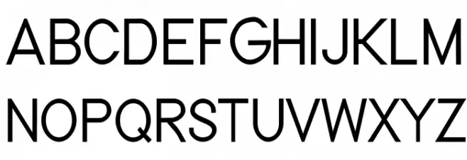Nordica Classic Light Condensed Font Litere mari