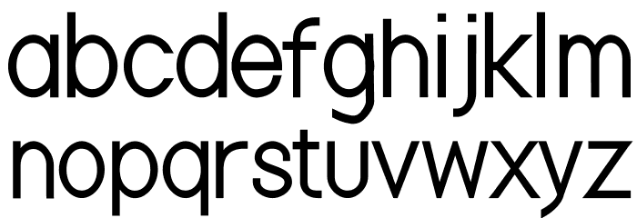 Nordica Classic Light Condensed Font LOWERCASE