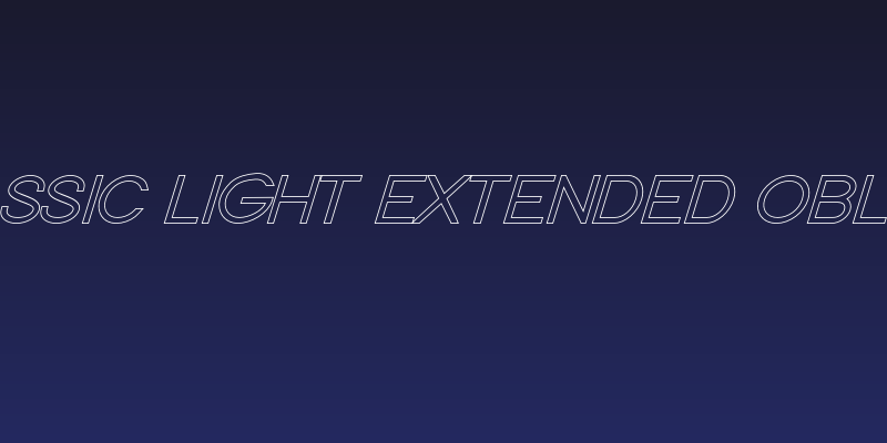 Nordica Classic Light Extended Oblique Outline Social Header