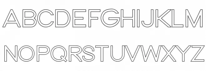 Nordica Classic Light Extended Outline Polices MAJUSCULES