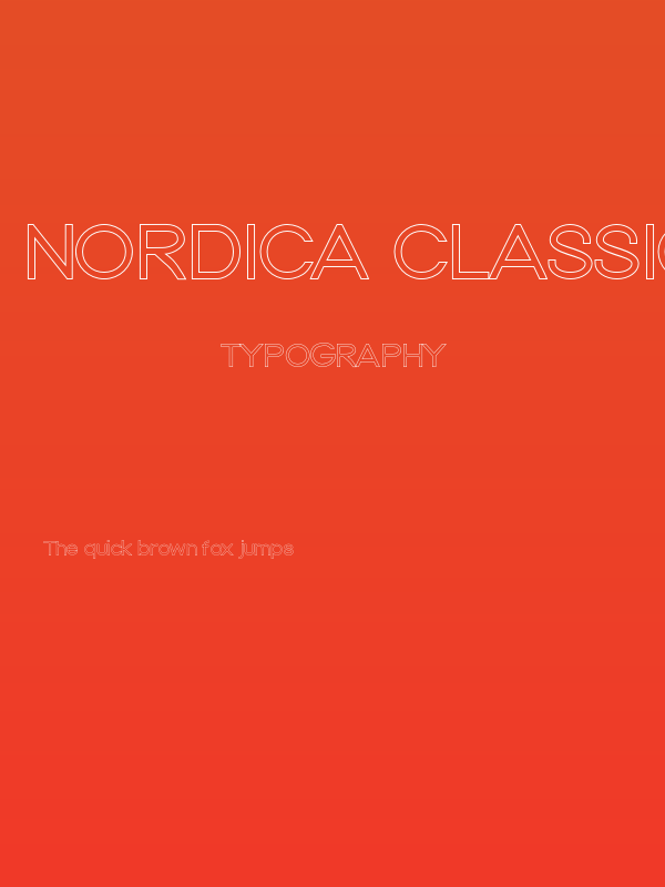 Nordica Classic Light Extended Outline Poster