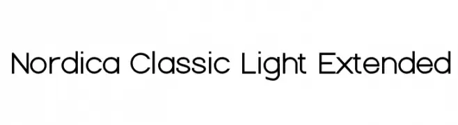 Nordica Classic Light Extended  les polices de caractères gratuit tlcharger