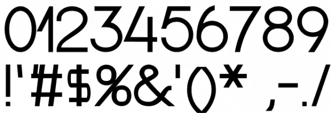 Nordica Classic Light Extended Font OTHER CHARS