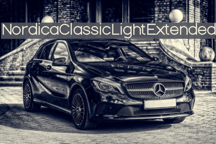 Nordica Classic Light Extended Font examples
