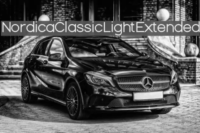 Nordica Classic Light Extended Font examples