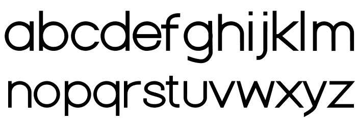 Nordica Classic Light Extended Font LOWERCASE