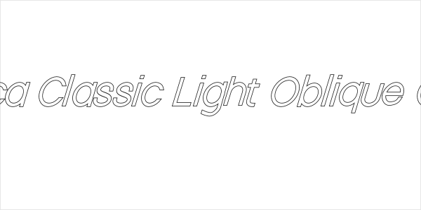 Nordica Classic Light Oblique Outline Logo