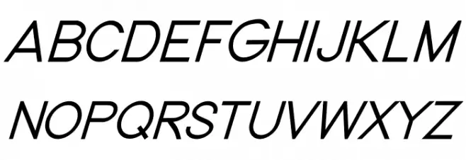 Nordica Classic Light Oblique Polices MAJUSCULES