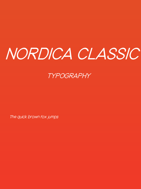 Nordica Classic Light Oblique Poster
