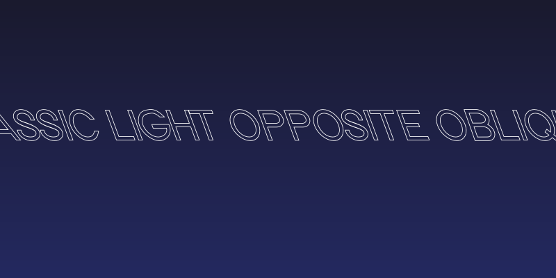 Nordica Classic Light Opposite Oblique Outline Social Header