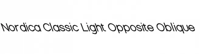 Nordica Classic Light Opposite Oblique  Fuentes Gratis Descargar