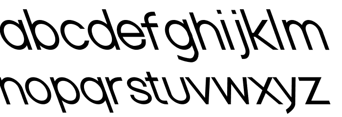 Nordica Classic Light Opposite Oblique Font LOWERCASE