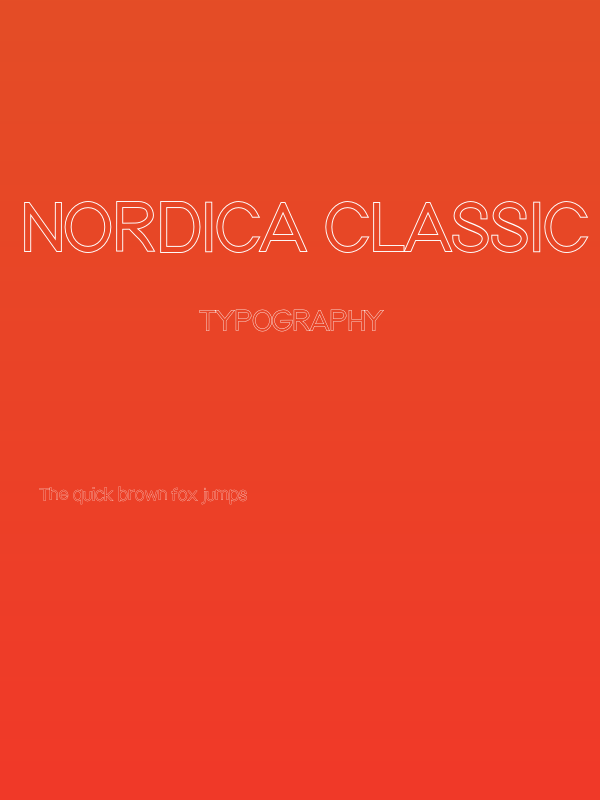 Nordica Classic Light Outline Poster