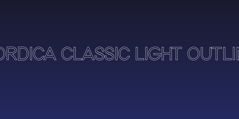 Nordica Classic Light Outline Social Header