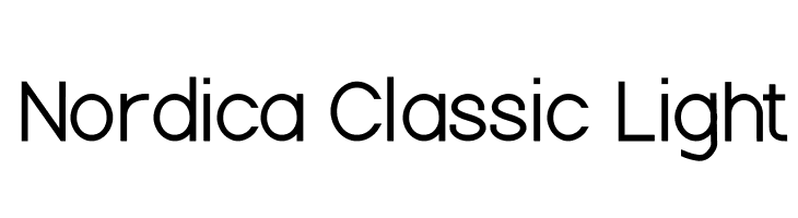 Nordica Classic Light Font