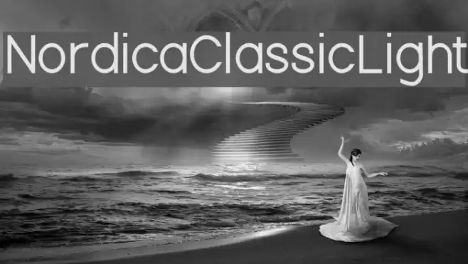 Nordica Classic Light Font examples