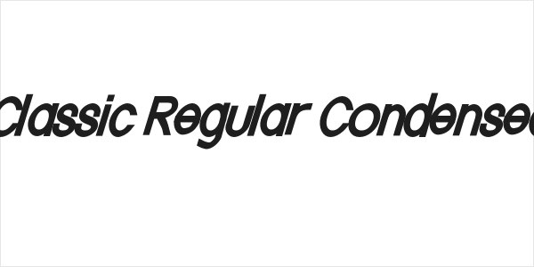 Nordica Classic Regular Condensed Oblique Logo