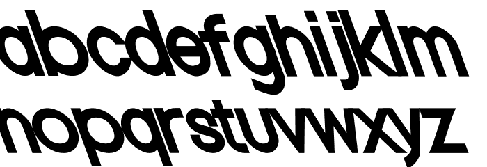 Nordica Classic Regular Condensed Opposite Oblique Font LOWERCASE