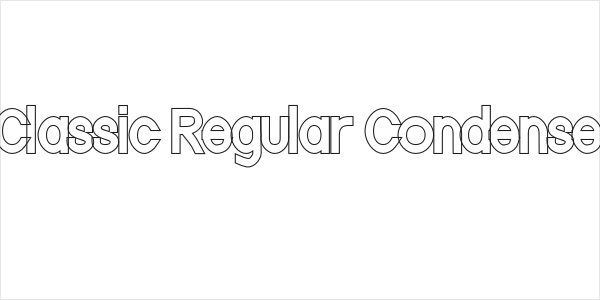 Nordica Classic Regular Condensed Outline Logo