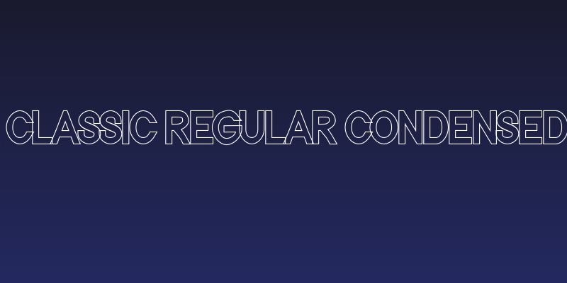 Nordica Classic Regular Condensed Outline Social Header