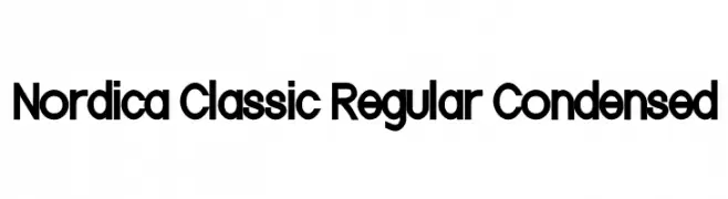 Nordica Classic Regular Condensed  免费字体下载