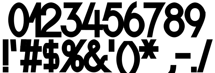 Nordica Classic Regular Condensed Font OTHER CHARS