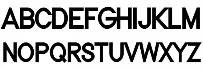 Nordica Classic Regular Condensed خط أحرف كبيرة