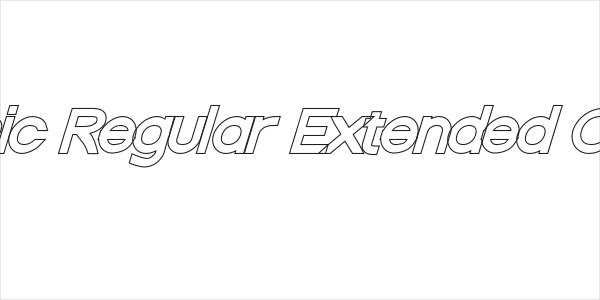 Nordica Classic Regular Extended Oblique Outline Logo