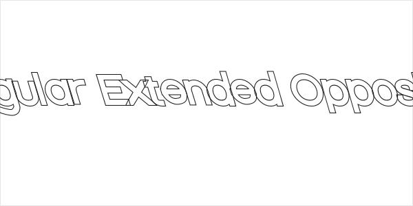 Nordica Classic Regular Extended Opposite Oblique Outline Logo