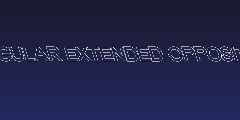 Nordica Classic Regular Extended Opposite Oblique Outline Social Header