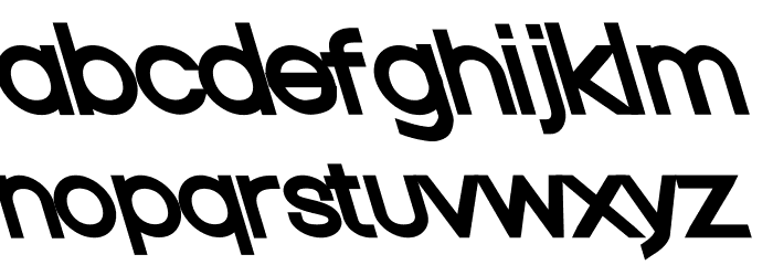 Nordica Classic Regular Extended Opposite Oblique Font LOWERCASE