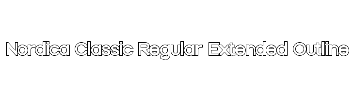 Nordica Classic Regular Extended Outline  لخطوط تنزيل