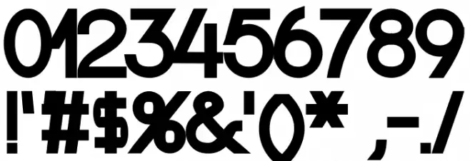 Nordica Classic Regular Extended Font OTHER CHARS