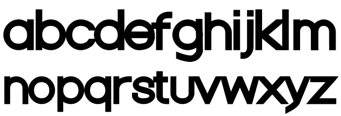 Nordica Classic Regular Extended Font LOWERCASE