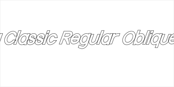 Nordica Classic Regular Oblique Outline Logo