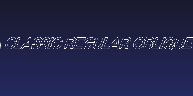 Nordica Classic Regular Oblique Outline Social Header