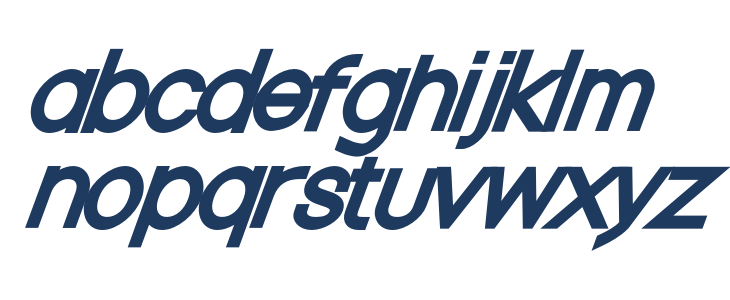 Nordica Classic Regular Oblique Lowercase