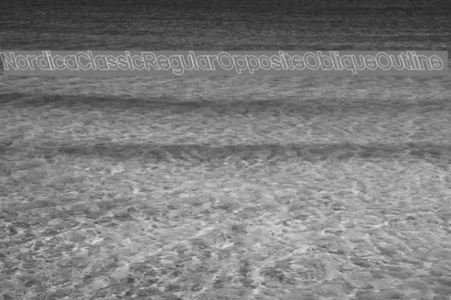 Nordica Classic Regular Opposite Oblique Outline Font examples