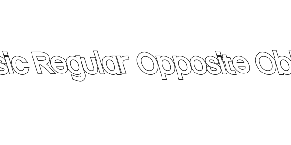 Nordica Classic Regular Opposite Oblique Outline Logo