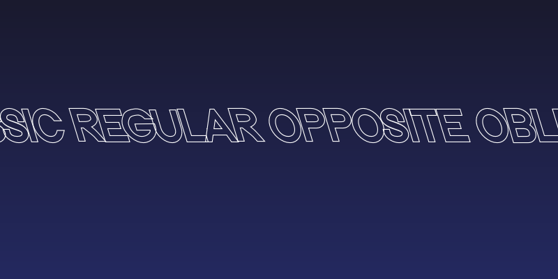 Nordica Classic Regular Opposite Oblique Outline Social Header