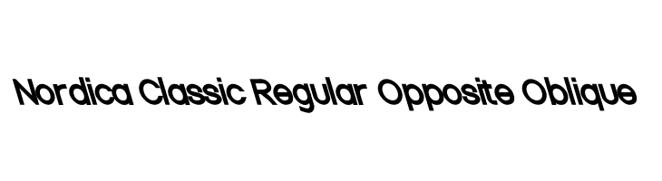 Nordica Classic Regular Opposite Oblique  免费字体下载