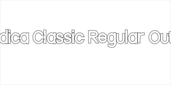 Nordica Classic Regular Outline Logo