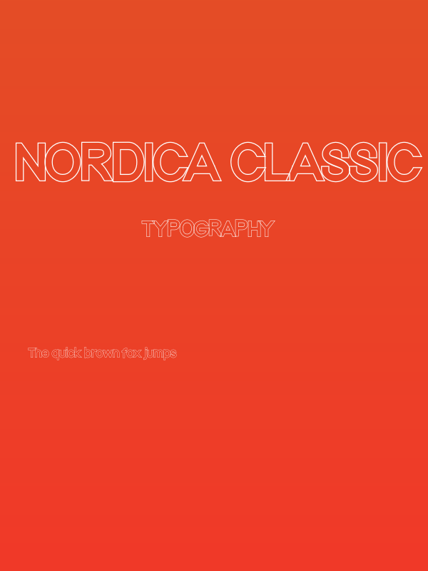 Nordica Classic Regular Outline Poster