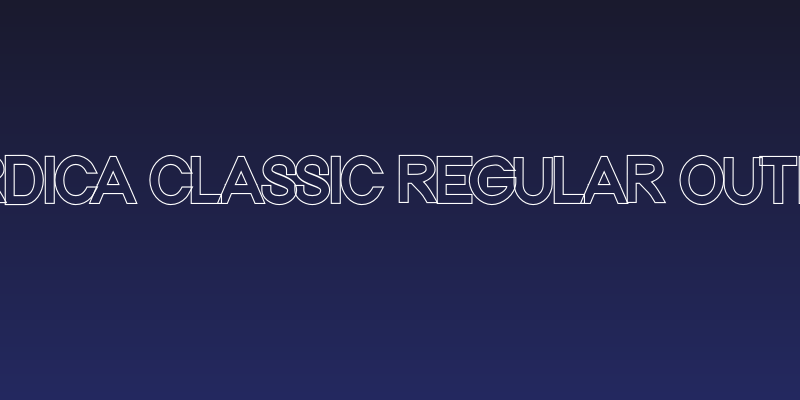 Nordica Classic Regular Outline Social Header