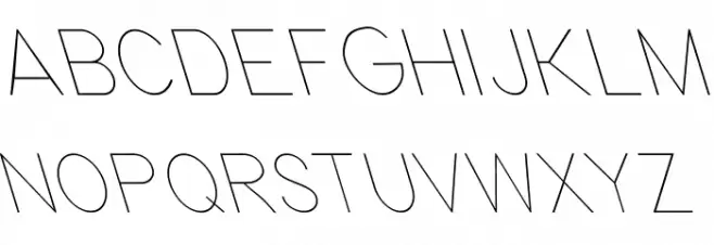 Nordica Classic Ultra Light Condensed Opposite Oblique Schriftart Groß