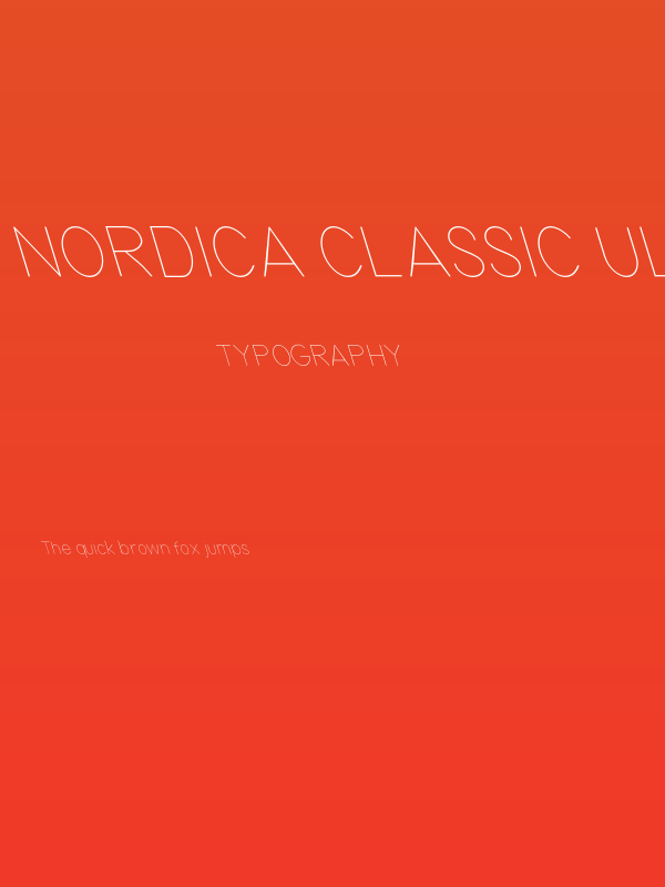 Nordica Classic Ultra Light Condensed Opposite Oblique Poster