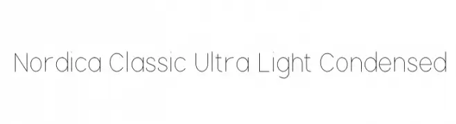 Nordica Classic Ultra Light Condensed  baixar fontes gratis