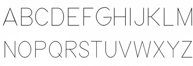 Nordica Classic Ultra Light Condensed Шрифта ВЕРХНИЙ