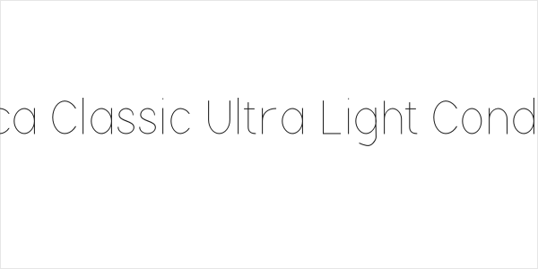 Nordica Classic Ultra Light Condensed Logo